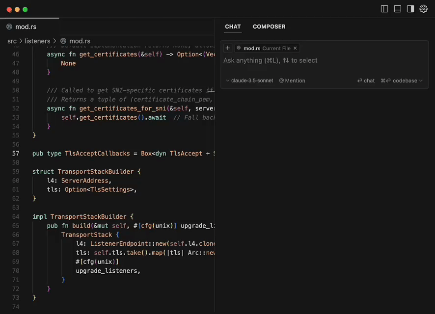 Cursor knows your codebase